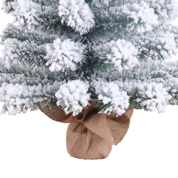Árbol de Navidad artificial con acabado nevado 60 cm 426854 - 3