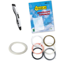 Pack básico Bolígrafo 3D PRO blanco + 6 colores neutros 426210