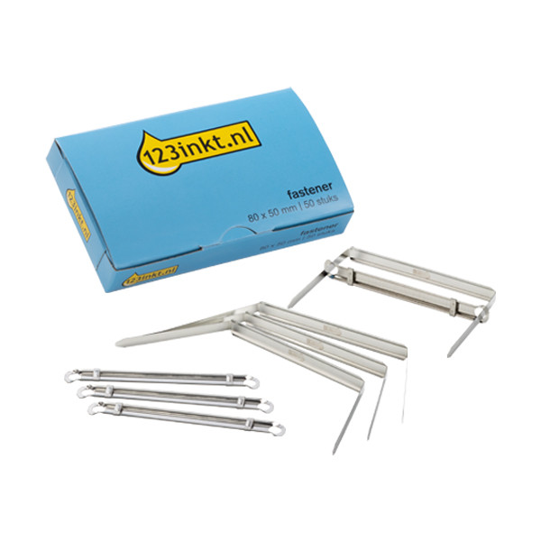 123inkt Fástener 80 x 50 mm (50 piezas) -  123titna 30680000C 70850C 301316 - 1