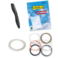 123inkt Pack básico Bolígrafo 3D PRO negro + 6 colores neutros  426209
