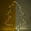 Árbol luminoso 3D a pilas 26 cm | Blanco extra cálido y cálido | 200 luces | Negro LDR07286 - 1