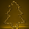 Árbol luminoso 3D a pilas 26 cm | Blanco extra cálido y cálido | 200 luces | Negro LDR07286 - 3