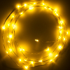 Alambre luminoso a pilas 2 m | Blanco extra cálido y cálido | 40 luces | Plateado LDR07280 - 2
