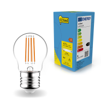 Bombilla LED E27 redonda regulable luz cálida (4.5W) LDR01830
