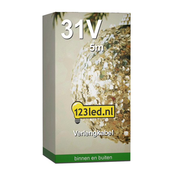 Cable de extensión para iluminación navideña conectable | 5 m | 31 V LDR07138 - 2