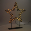 Estrella con base 36 cm | Blanco extra cálido y cálido | 800 luces | Negro LDR07326 - 1