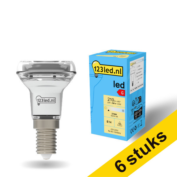 Oferta: 6x reflectores de lámparas LED 123led E14 R50 3W (33W) LDR01919 - 1