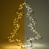 123tinta Árbol luminoso 3D a pilas 36 cm | Blanco extra cálido y cálido | 300 luces | Negro LDR07272 - 1
