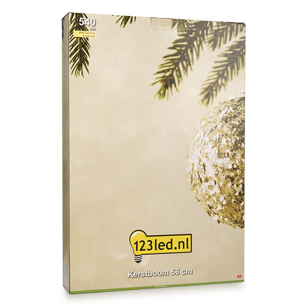 123tinta Árbol luminoso 3D a pilas 56 cm | Blanco extra cálido y cálido | 540 luces | Negro LDR07273 - 5