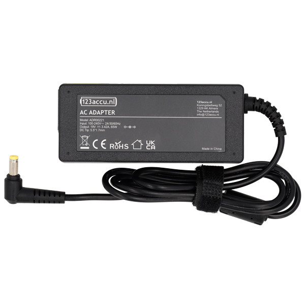 123tinta Adaptador Acer 5,5 x 1,7 mm (19V, 3,42A, 65W) ADR00221 - 2