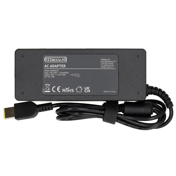 123tinta Adaptador Lenovo de punta cuadrada (20V, 4,5A, 90W) ADR00237 - 2