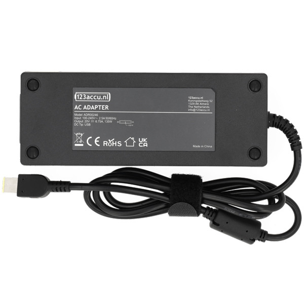 123tinta Adaptador Lenovo de punta cuadrada (20V, 6,75A, 135W) ADR00246 - 2