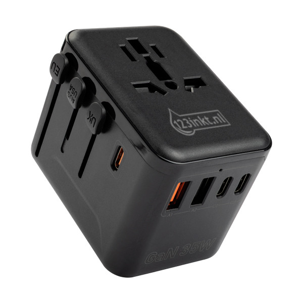 123tinta Adaptador/cargador de viaje de 35W con 2 USB A + 3 USB-C  390043 - 1