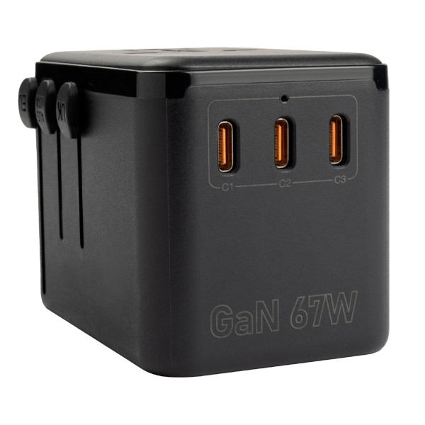 123tinta Adaptador/cargador de viaje de 67 W con 1 USB A + 3 USB-C  390045 - 5