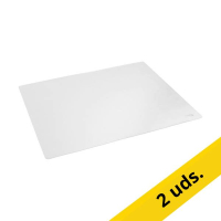 123tinta Alfombrilla de escritorio de 53 x 40 cm transparente | Pack 2 uds