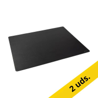 123tinta Alfombrilla de escritorio de 65 x 52 cm color negro | Pack 2 uds