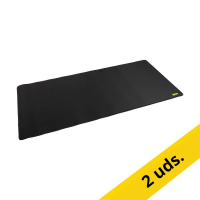 123tinta Alfombrilla de escritorio de 80 x 40 cm silicona negra | Pack 2 uds