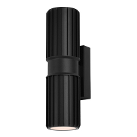 123tinta Aplique de pared exterior E27 Up & Dow Nashville IP54 Negra LDR08863