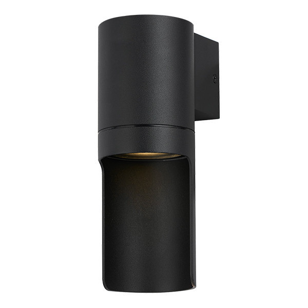 123tinta Aplique de pared exterior GU10 Nueva Orleans IP44 Negro LDR08858 - 1
