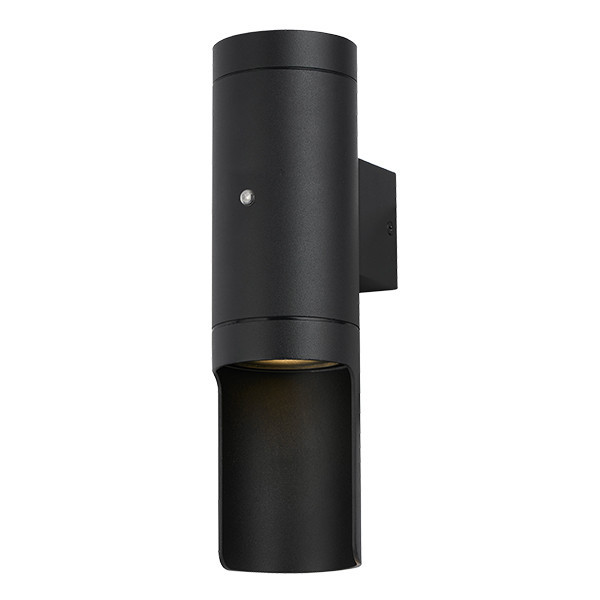 123tinta Aplique de pared exterior con sensor crepuscular GU10 New Orleans IP44 Negro LDR08860 - 1