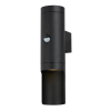 123tinta Aplique de pared exterior con sensor de movimiento GU10 New Orleans IP44 Negro LDR08861 - 1