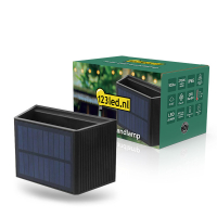 123tinta Aplique solar de pared Up & Down 100 lúmenes 2700K IP65 Negro LDR08864
