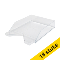 123tinta Bandejas portadocumentos A4 transparentes | Pack 18 uds