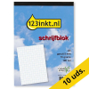 123tinta Bloc de notas A5 cuadriculado 5 mm 70 gramos 100 hojas | Pack 10 uds 300790 - 1