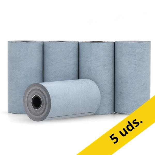 123tinta Blue4est Rollo de papel térmico para caja registradora de 57x30x12 cm 48 gramos (5 unidades) 303647 - 1