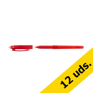 123tinta Bolígrafo borrable rojo | Pack 12 uds 301095 - 1