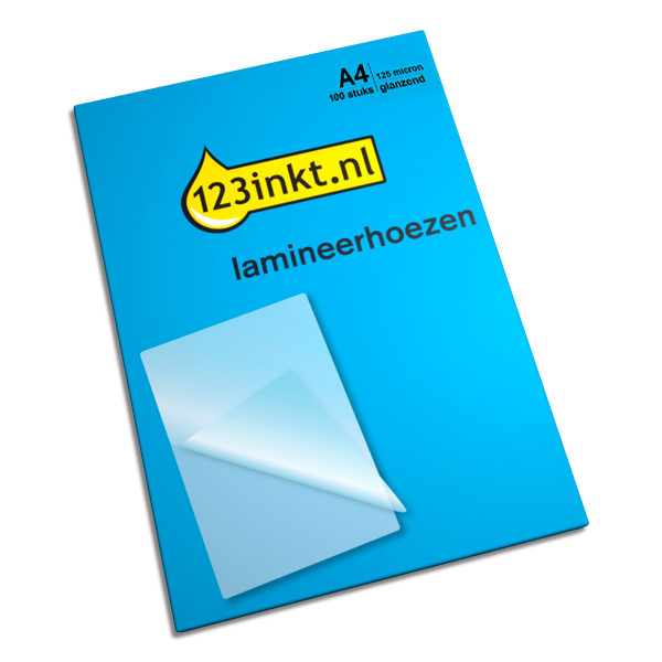 123tinta Bolsa para plastificar documentos A4 brillante 2x125 micras - 100 unidades 3200723C 3740482C 5307407C 74810000C 300257 - 1