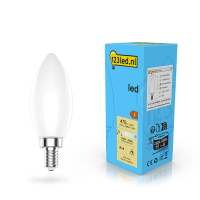 123tinta Bombilla LED E14 tipo vela mate regulable (4,5 w) LDR02080