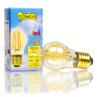123tinta Bombilla LED E27 Luz Cálida Oro Bola Filamento Regulable (4.1W) LDR01666