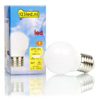 123tinta Bombilla LED E27 bola mate luz cálida (4.9W) LDR01676