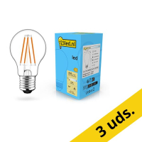 123tinta Bombilla LED E27 filamento con sensor de luz diurna de 7,3 W (60 W) | Pack 6 uds
