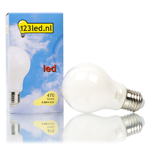 123tinta Bombilla LED E27 pera filamento mate regulable luz cálida (4.5W) LDR01522 - 1