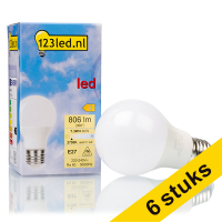 123tinta Bombilla LED E27 pera mate luz cálida (7.3W)