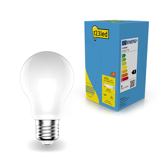 123tinta Bombilla LED E27 pera mate regulable luz calida (4.5W) LDR01778 - 1