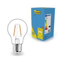 123tinta Bombilla LED E27 redonda filamento luz cálida (2.5W) LDR01786