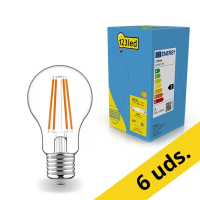 123tinta Bombilla LED E27 redonda luz cálida (7W) | Pack 6 uds