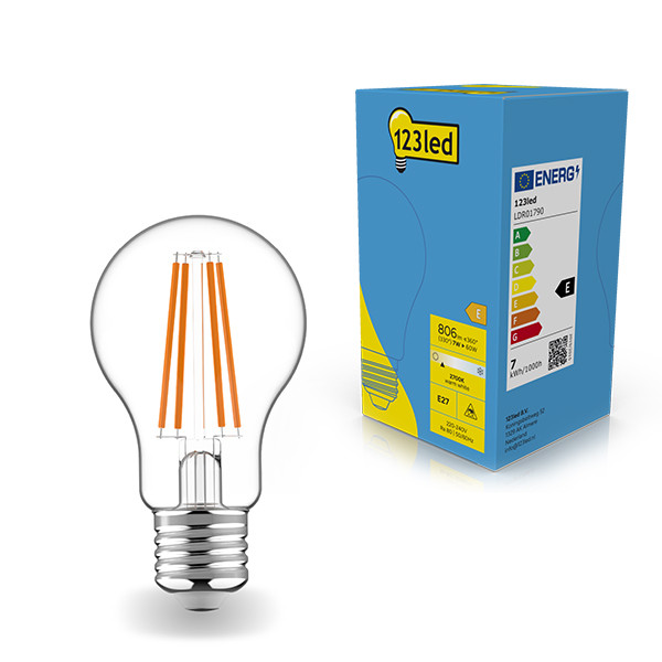 123tinta Bombilla LED E27 redonda luz cálida (7W) LDR01790 - 1