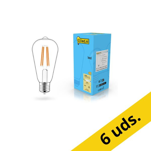 123tinta Bombilla LED E27 regulable (40 W) | Pack 6 uds LDR02111 - 1