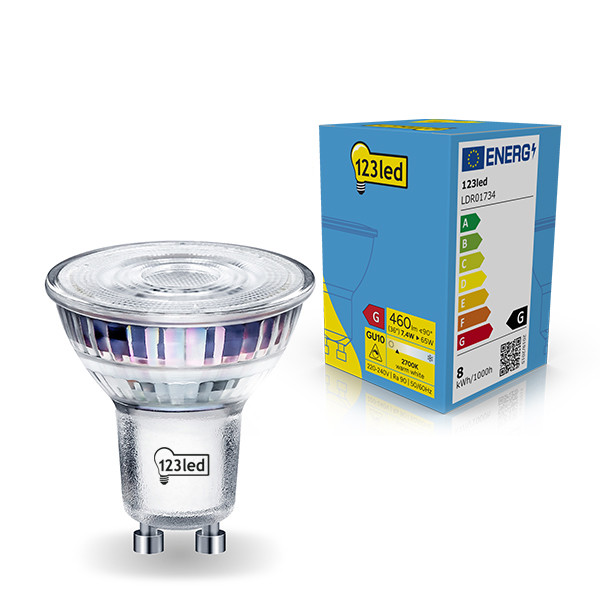 123tinta Bombilla LED GU10 foco regulable luz cálida (7,4W) LDR01734 - 1