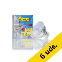 123tinta Bombilla LED GU5.3 MR16 Luz Cálida Foco (3W) | Pack 6 uds
