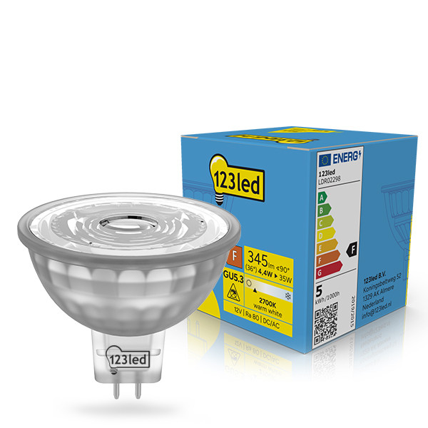 123tinta Bombilla LED GU5.3 luz cálida 4,4W (35W) - LDR02298 - 1