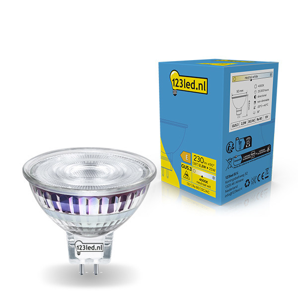123tinta Bombilla LED GU5.3 luz neutra 2,9W (23W) LDR02296 - 1