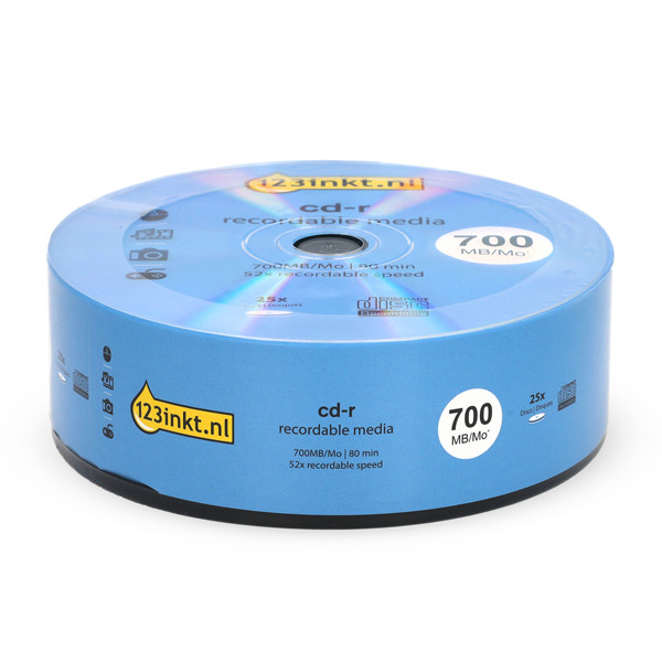 123tinta CD-R 80 minutos - 25 unidades 301224 - 1
