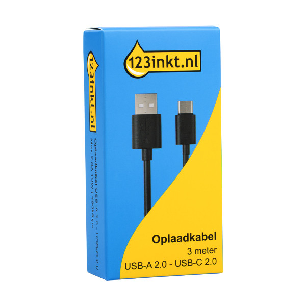 123tinta Cable USB-A a USB-C (3 metros) 55469C CCGP60600BK30C 302317 - 2