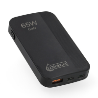 123tinta Cargador rápido USB-C + USB-A 65 W negro 302916