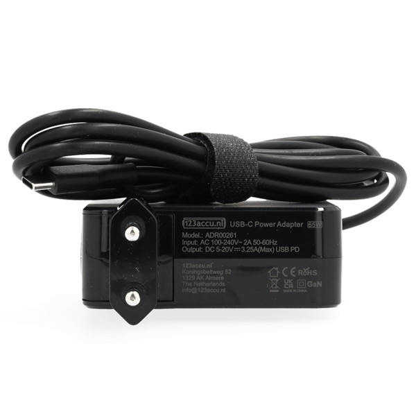 123tinta Cargador universal USB-C (20V, 3,25A, 65W) ADR00261 - 2